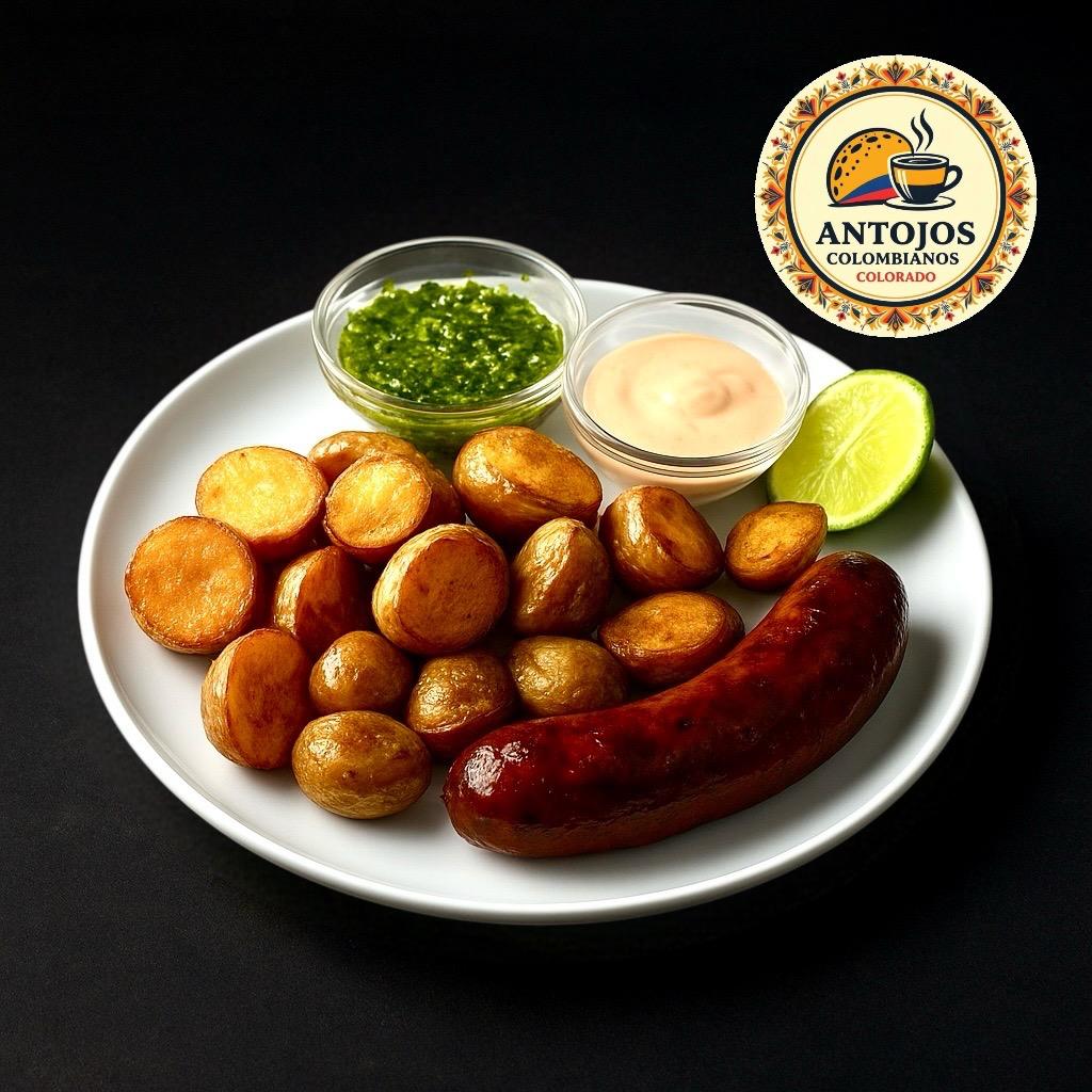 Chorizo con papas criollas