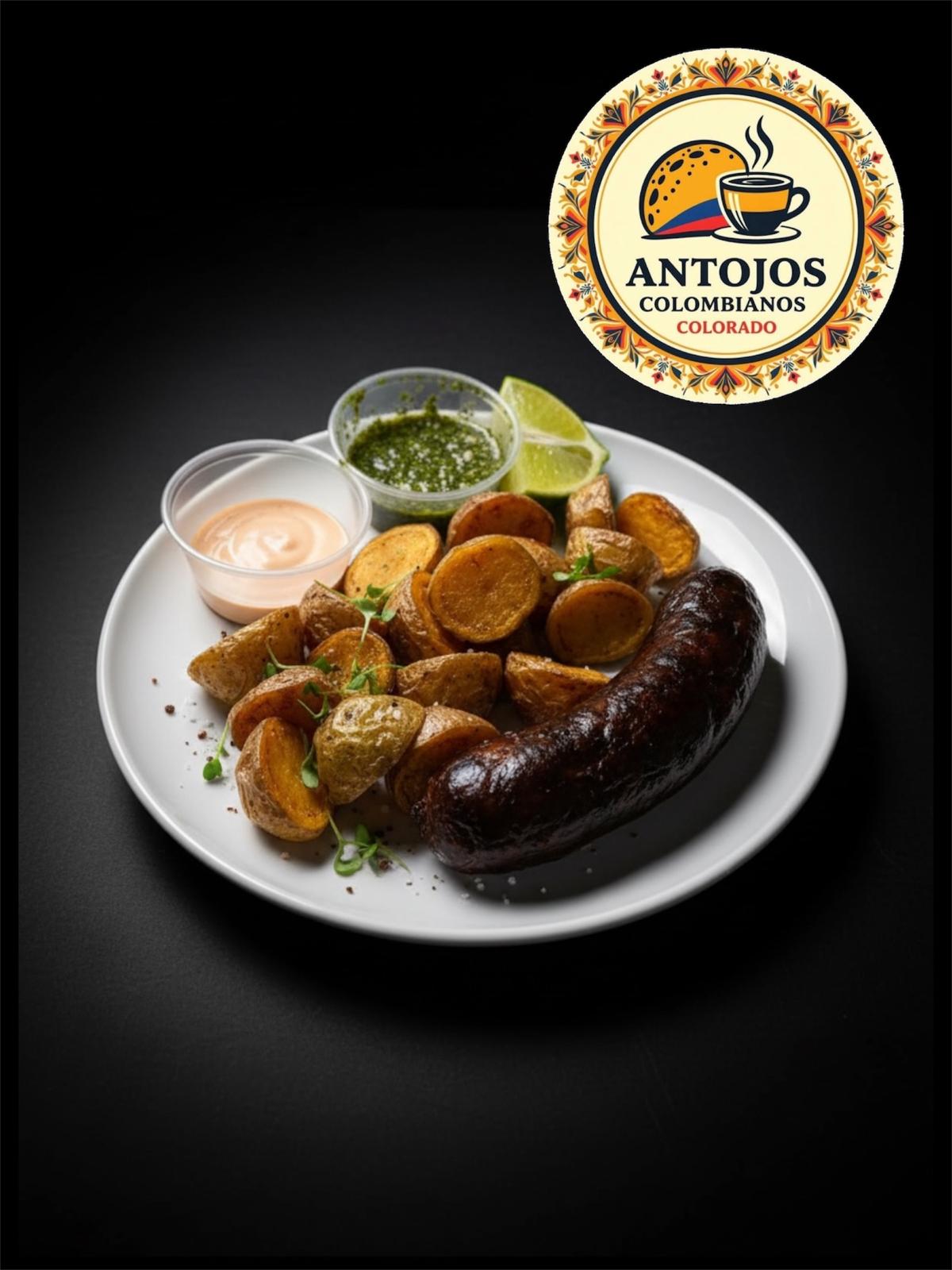 Morcilla con papas criollas