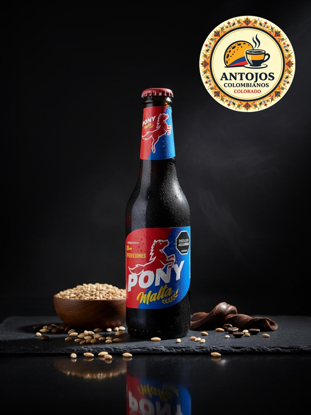 Soda Pony Malta - Bebida colombiana tradicional con sabor a malta